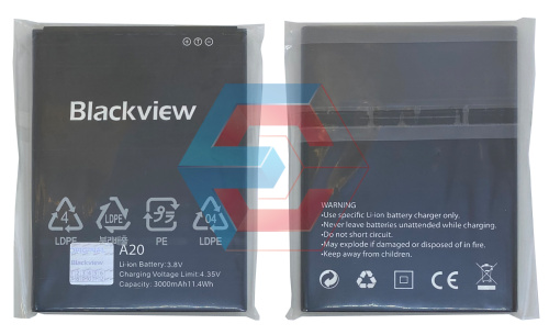Батарея (акумулятор) для телефону Blackview A20/A20 Pro - ёмкость, состояние, распиновка