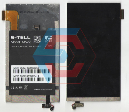 Дисплей для китайских телефонов №95 S-TELL M572 (FC1A5072-04) Размер 119*65mm39пин.Б.У Дисплей для китайских телефонов №95 S-TELL M572 (FC1A5072-04) Размер 119*65mm39пин.Б.У