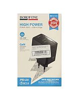 Зарядний пристрій Borofone BAS16A 1USB-C/1USB QC/PD 45W GAN (Чорний)