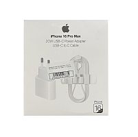 Зарядний пристрій ApplePD 20W 16 Pro Max+Type-C to Type-C 1:1 (Бiлий)