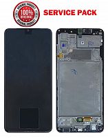 дисплей + сенсор samsung a325 galaxy a32 (2021) чорний у рамці 100% service pack - стоимость, партномер