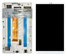 Дисплей для планшета SAMSUNG Tab A7 Lite LTE (T225) с сенсором Белый в рамке Orig