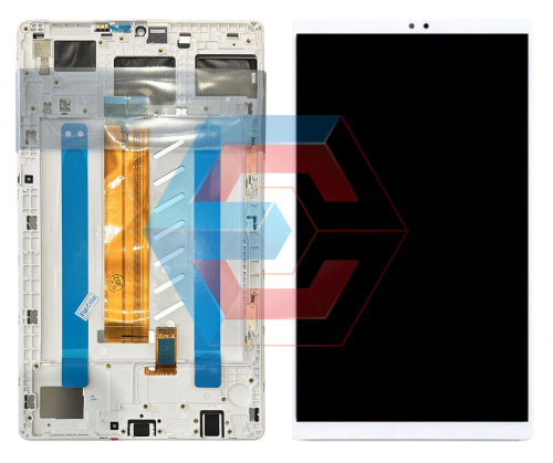 Дисплей для планшета SAMSUNG Tab A7 Lite LTE (T225) с сенсором Белый в рамке Orig