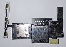 Разъем Sim-карты и карты памяти для LG P970 Optimus, с кнопками регулировки громкости, на шлейфе