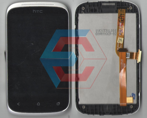 Дисплей + сенсор HTC A310e Черный,с рамкой Б.у 