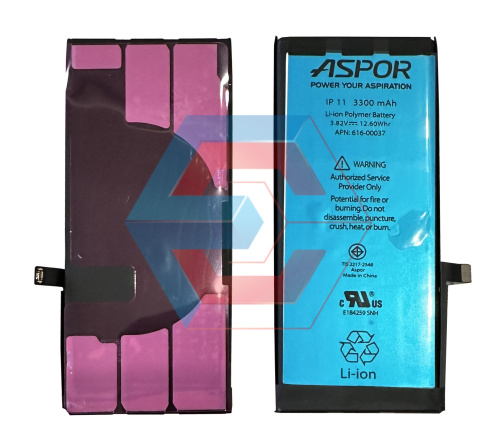 Батарея (акумулятор) для iPhone 11 3110 mAh 100% ємності Aspor - ёмкость, состояние, распиновка