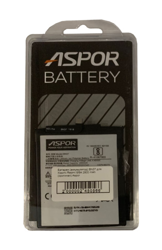 Батарея (акумулятор) BN37 для Xiaomi Redmi 6/6A 2900 mAh 100% ємності Aspor - ёмкость, состояние, распиновка