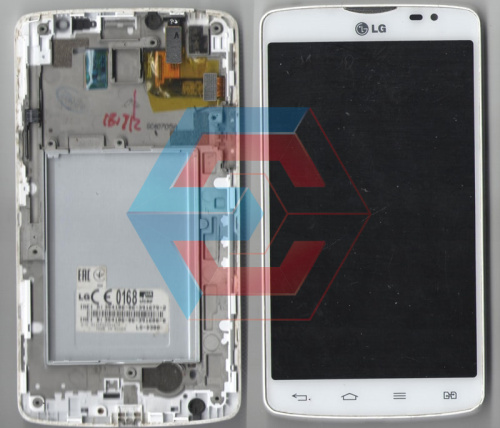 Дисплей + сенсор LG D380, Чёрный с рамкой Б.У