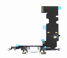 Шлейф для iPhone 8 Plus с Серым разъемом зарядки и микрофоном