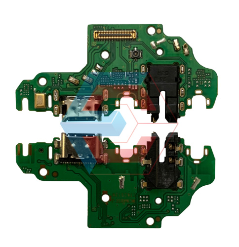 Нижняя плата Huawei P40 lite (2020) с конектором зарядки + микрофон + компоненты