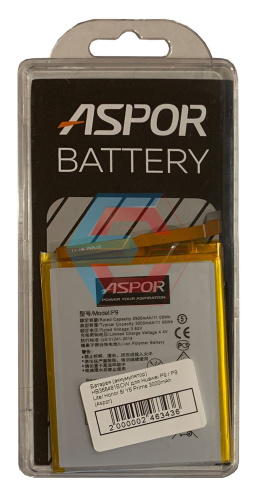 Батарея (акумулятор) HB366481ECW для Huawei P9/P9 Lite/P20 Lite/Honor 8 3000mAh 100% ємність Aspor - ёмкость, состояние, распиновка