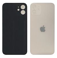 Крышка корпуса для iPhone 12 Золотая , (большой вырез под стекло кам (стекло) оригинал PRC