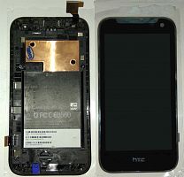 Дисплей + сенсор HTC Desire 310 черный + рамка Б.у
