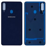 Крышка задняя Samsung A207 Galaxy A20S (2019) Синяя оригинал PRC