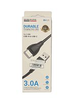 USB-кабель (шнур) Borofone BX121 Type-C 3A (Чорний)