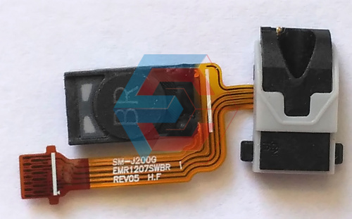 Шлейф Samsung J200H, J200F, J200G, J200Y с коннектором наушников и динамиком Б.у