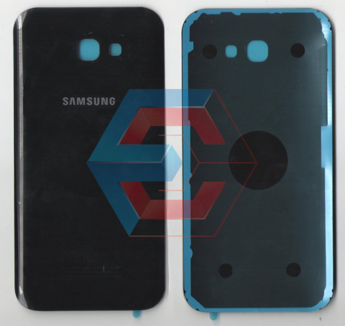 Крышка задняя Samsung A720F Galaxy A7 (2017) Черная стекло оригинал PRC