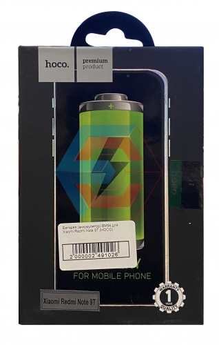 Батарея (аккумулятор) BM54 для Xiaomi Redmi Note 9T (HOCO) - ёмкость, состояние, распиновка