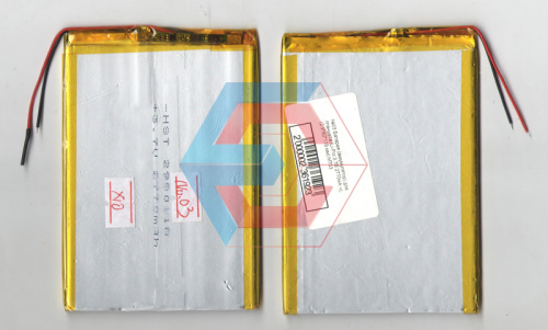 №03 Батарея (аккумулятор) для планшета Li-Pol 3.7В 3500мА·ч (2.9*80*118 мм) MT03 - размер, ёмкость, состояние, распиновка