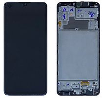 дисплей + сенсор samsung m325 galaxy m32 чорний у рамці 100% service pack - стоимость, партномер