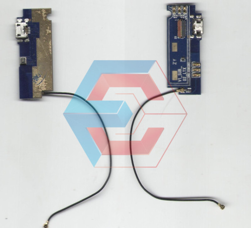 Нижняя плата Bluboo DUAL конктор зарядки+компоненты Б.У Нижняя плата Bluboo DUAL конктор зарядки+компоненты Б.У