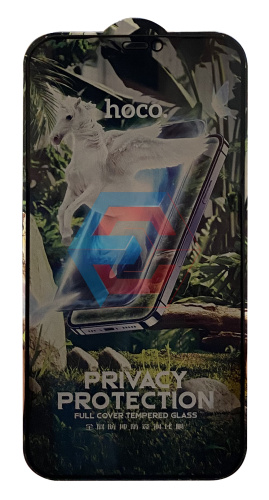 Защитное стекло HOCO G11 HD Anti-spy для iPhone 12 Pro MAX Черное (тех. упаковка)