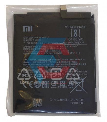 Батарея (аккумулятор) BM3L для Xiaomi Mi9 Li-Ion Polymer 3300 мА/ч оригинал Китай - ёмкость, состояние, распиновка