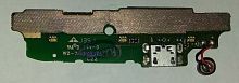 Нижняя плата Fly IQ4404+конктор зарядки+микрофон (оригинал б.у.)