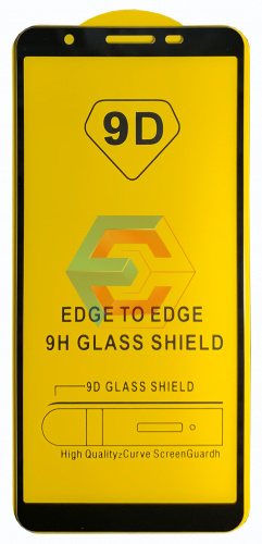 Защитное стекло 9D для Samsung A013 Galaxy А01 Core (2020) Черный (Тех пак)