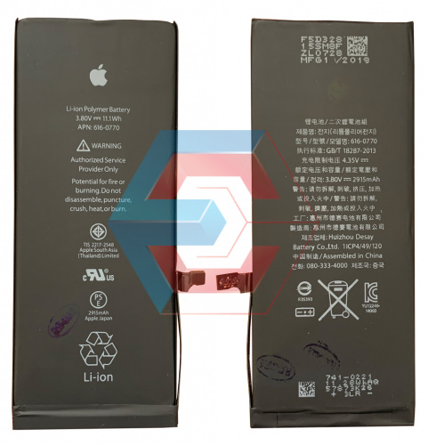 Батарея (аккумулятор) для iPhone 6 plus 100% (оригинал с микросхемой Sony) 2915 мАч - ёмкость, состояние, распиновка
