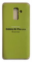 Чехол на Samsung A605 Galaxy A6 Plus 2018 (Light green) Silicone Case Premium