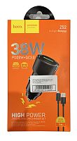 Автомобільний зарядний пристрій Hoco Z52 Spacious PD38W+QC3.0 Micro (чорний)