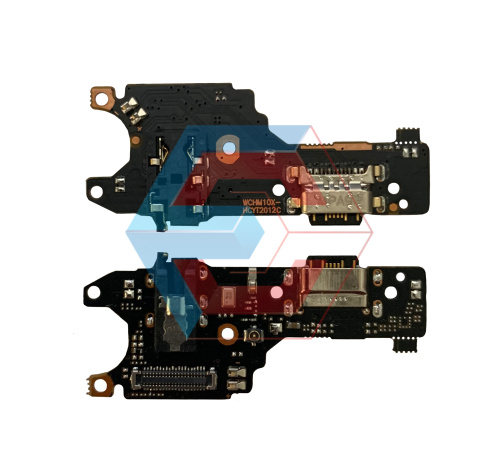 Нижняя плата Xiaomi Redmi Note 9 (2020) с конектором зарядки + микрофон 