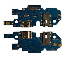 Нижняя плата Samsung A105 Galaxy A10 с конектором зарядки + микрофон + компоненты