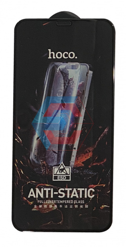 Защитное стекло Hoco G10 HD Anti-static для iPhone XR/11 Черное (тех. упаковка)