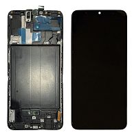 дисплей + сенсор samsung a705 galaxy a70 (2019) чорний знятий з оригіналу з рамкою - стоимость, партномер