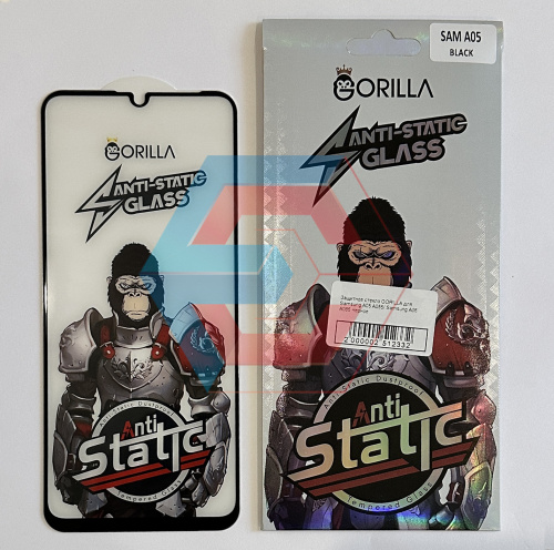 Защитное стекло GORILLA для Samsung A05 A055/ Samsung A06 A065 Черное