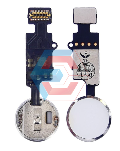 Шлейф кнопки Home iPhone 7, 7 Plus, 8, 8 Plus, SE 2020 (сенсорная, без touch id) Бело-серебристая