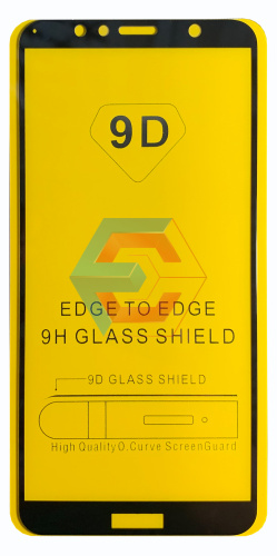 Защитное стекло 9D для Huawei Honor 7A Pro / Y6 2018 / Y6 Prime 2018 (AUM-L29) Чёрный тех. упаковка