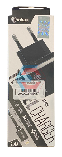 Зарядний пристрій Inkax CD-11 + Lightning Чорний Зарядний пристрій Inkax CD-11 + Lightning Чорний