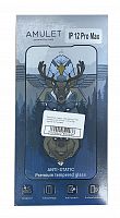 Защитное стекло 2.5D AMULET HD Antistatic для iPhone 12 Pro Max Черное в упаковке