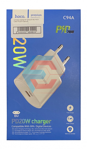 Сетевое зарядное устройство Hoco C94A PD20W Белый