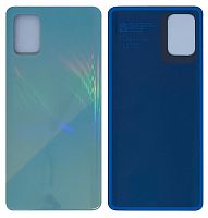 Крышка задняя Samsung A715 Galaxy A71 (2020) Синяя оригинал PRC