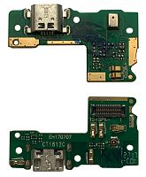 Нижняя плата Huawei Y6 Pro 2017 с конектором зарядки + микрофон 