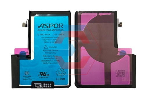 Батарея (акумулятор) для iPhone 12 Pro Max (Aspor High Quality) - ёмкость, состояние, распиновка