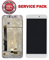 дисплей + сенсор xiaomi redmi note 5a білий 3/32 gb у рамці service pack aaaa org - стоимость