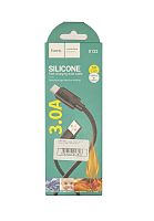 USB-кабель (шнур) HOCO BX122 Silicone Type-C 3A (Чорний)