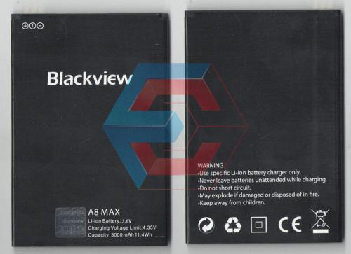 Батарея (аккумулятор) для телефона Blackview A8 MAX (ORIGINAL) 3000MAH Б.У