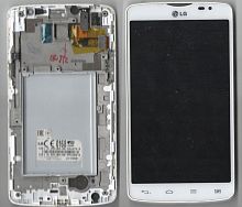 Дисплей + сенсор LG D380, Чёрный с рамкой Б.У