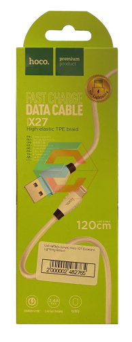 USB-кабель (шнур) Hoco X27 Excellent Lightning Білий USB-кабель (шнур) Hoco X27 Excellent Lightning Білий